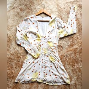 Free People Floral Mini Dress Size: M